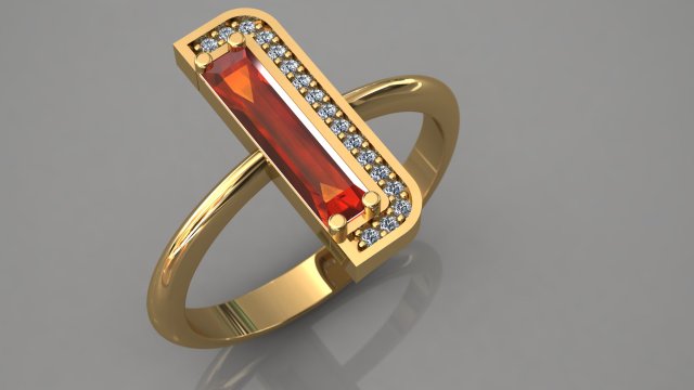 Ring Code 1035 3D Print Model .c4d .max .obj .3ds .fbx .stl .blend 