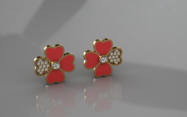 Earring Code 26 3D Принт Модель .c4d .max .obj .3ds .fbx .stl .blend 