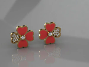 Earring Code 26 3D Print Model