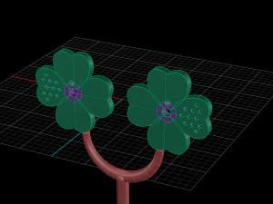 Earring Code 26 3D Print Model