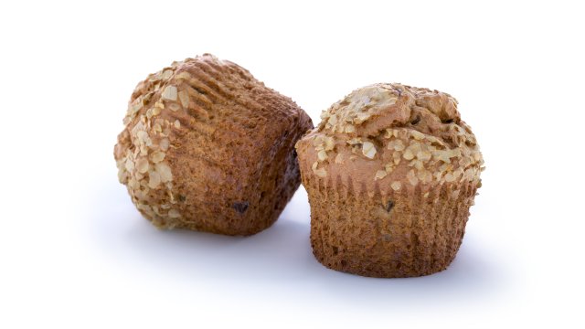 Bran Muffin with Raisins 3D 모델 .c4d .max .obj .3ds .fbx .stl .blend 