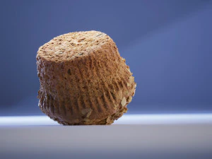 Bran Muffin with Raisins 3D Model