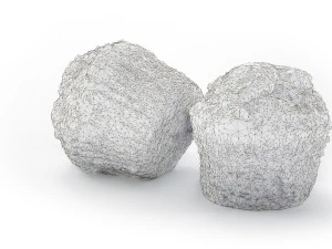 Bran Muffin with Raisins 3D Model