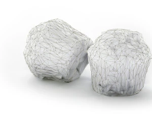 Bran Muffin with Raisins 3D Model