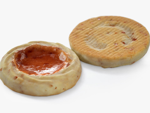Raspberry Jelly Cookie 3D मॉडल