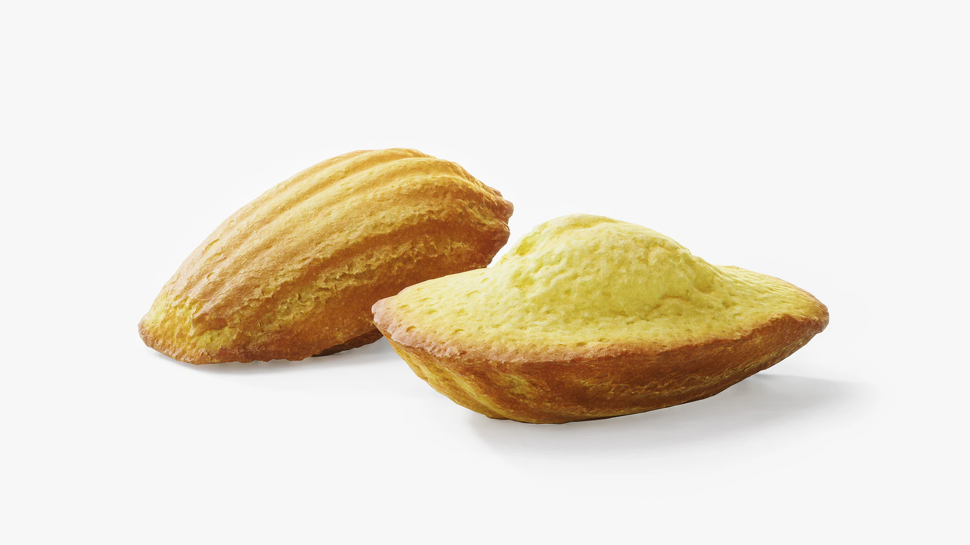 Madeleine Cookie 3D Model .c4d .max .obj .3ds .fbx .stl .blend 