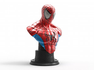 Spiderman Bust Modèles 3D en vedette
