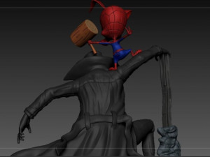 Spiderman Noir Modèles 3D en vedette