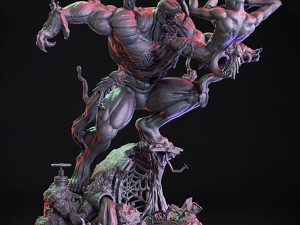 Spiderman vs Venom 3D Print Model