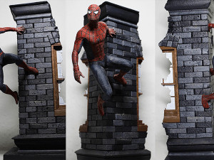 Spiderman Wall 3Dプリントモデル