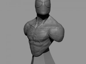 Spiderman Bust 3D Print Model