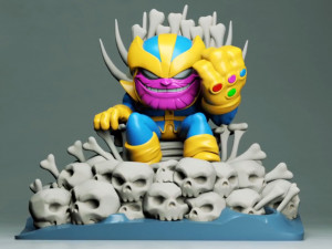 Thanos on Throne Chibi 3Dプリントモデル