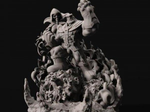 Thanos and Death Modèles 3D en vedette