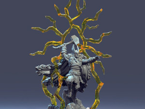 Thor Statue 3D 프린트 모델