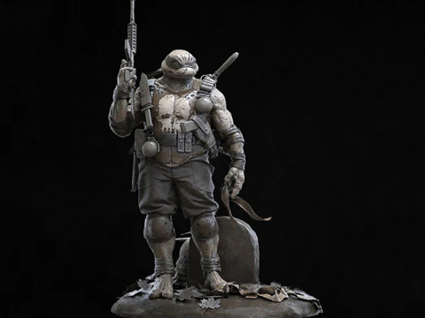 Turtle Punisher 3D Print Model