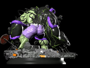 Venomized Hulk Model Cetak 3D