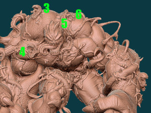 Venomized Hulk Model Cetak 3D