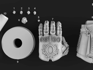 Infinity Gauntlet 3D Print Model