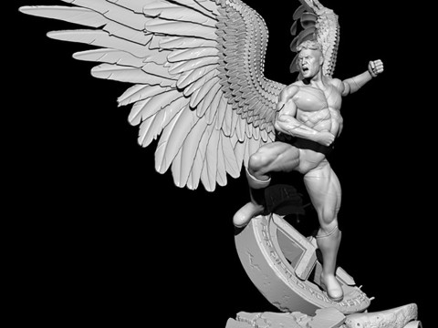 Angel Xmen Statue Modello di stampa 3D