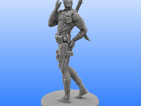 Deadpool 3D Print Model