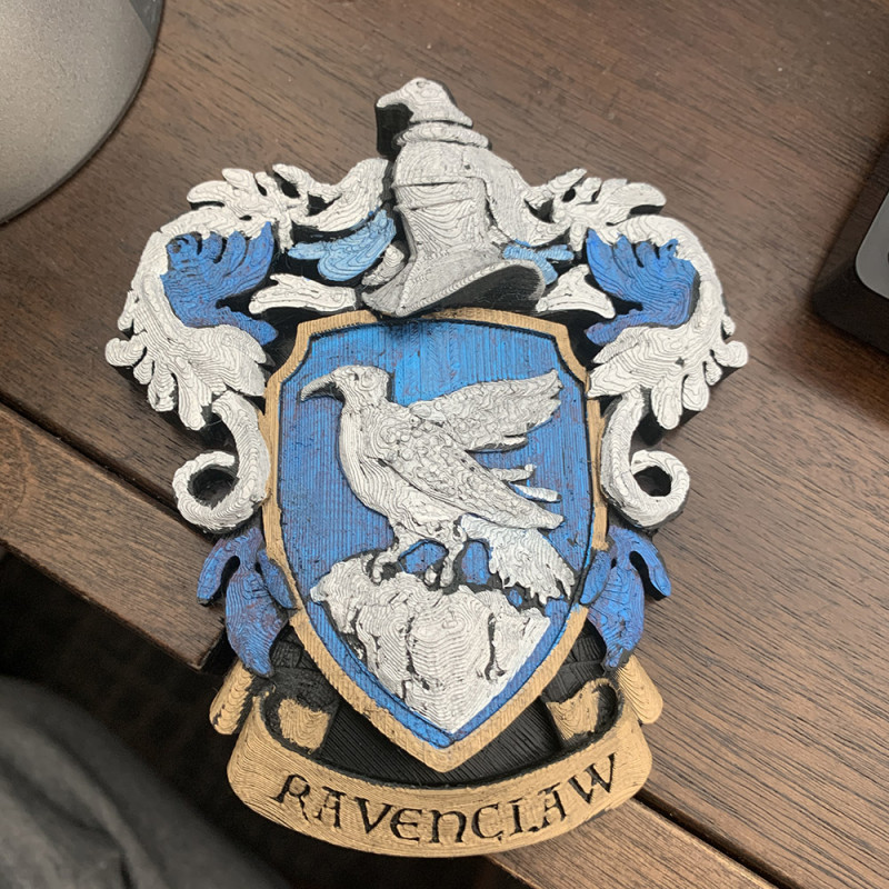 Ravenclaw Coat of Arms WallDesk Display Harry Potter Modello di stampa 3D in Uomo 3DExport