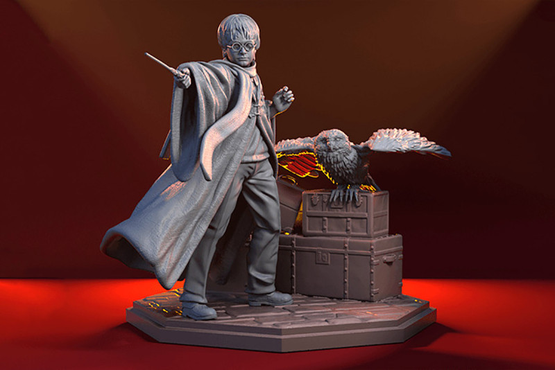 Harry Potter Modèles 3D en vedette .c4d .max .obj .3ds .fbx .stl .blend 