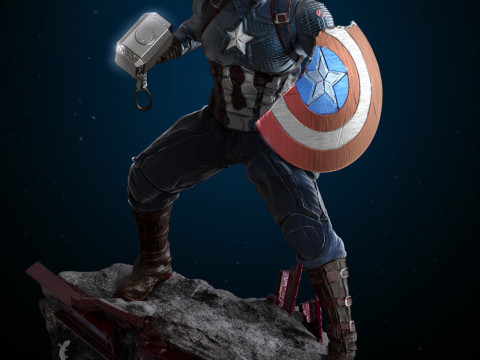 Captain America 3Dプリントモデル