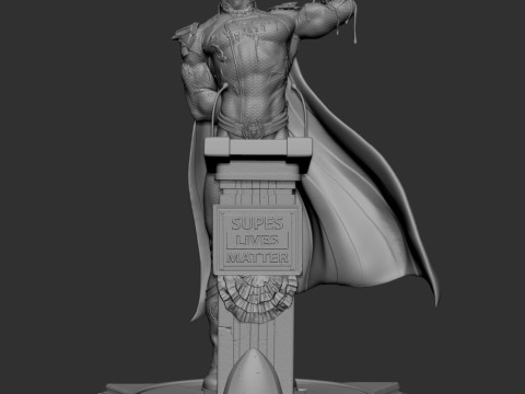 Homelander Statue Modèles 3D en vedette