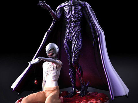 Berserk Femto and Griffith 3D Print Model
