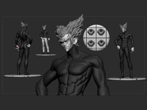 Garou - One Punch Man 3D Print Model