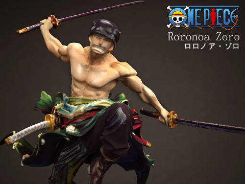 Roronoa Zoro - One Piece 3D Print Model