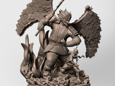 Sasuke and Susanoo 3D Print Model