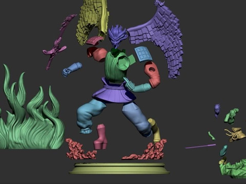 Sasuke and Susanoo 3D Print Model