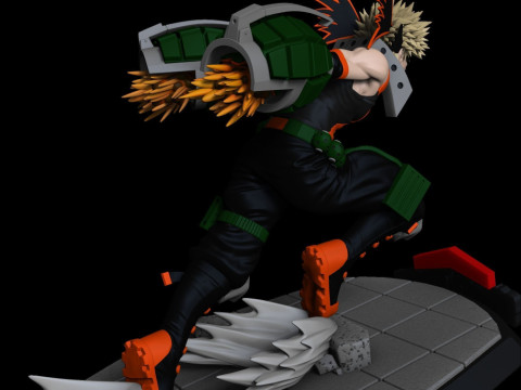 Katsuki Bakugo - My Hero Academia 3D Print Model