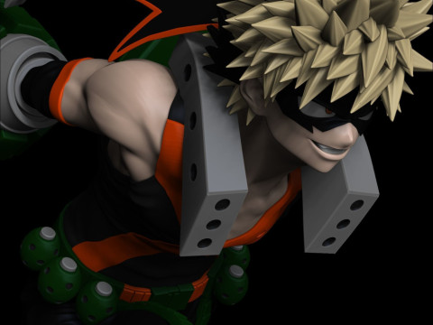 Katsuki Bakugo - My Hero Academia 3D Print Model
