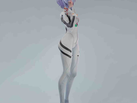 Rei Ayanami - Evangelion Modelo de Impressão 3D