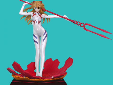 Asuka - Evangelion Modelo de Impressão 3D