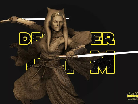 Ahsoka Tano - Star Wars 3D प्रिंट मॉडल