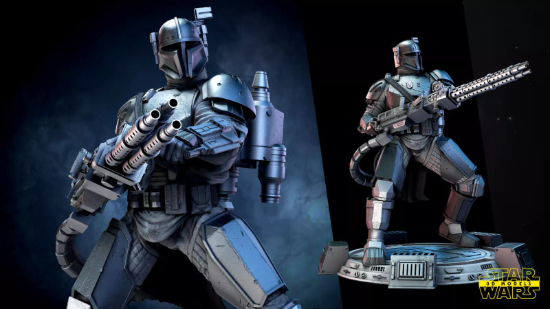 Paz Viszla - Star Wars Ready to Print Modelo de impresión 3D .c4d .max .obj .3ds .fbx .stl .blend