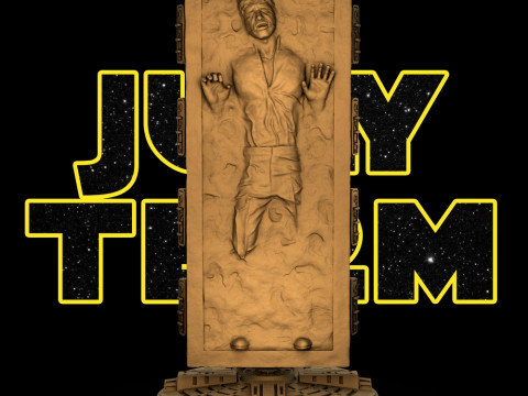 Han Solo On Carbonite Ready to Print 3D 프린트 모델