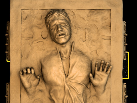 Han Solo On Carbonite Ready to Print 3Dプリントモデル