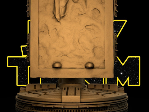 Han Solo On Carbonite Ready to Print 3Dプリントモデル