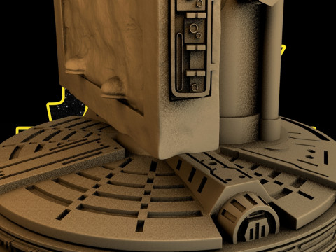 Han Solo On Carbonite Ready to Print 3Dプリントモデル