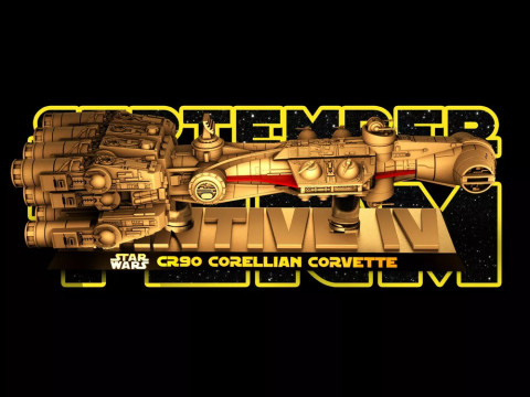 CR90 Corellian Corvette 3D Print Model
