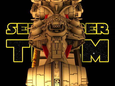 CR90 Corellian Corvette Modèles 3D en vedette