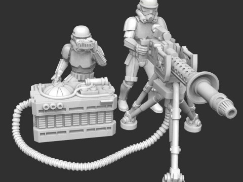Imperial Trooper Repeater Team 3D Print Model