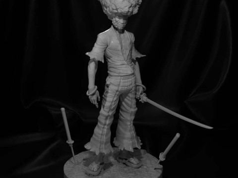 Afro Samurai Modelo de impresión 3D