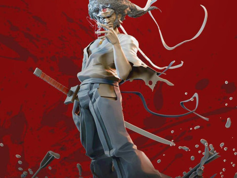 Afro Samurai Modelo de impresión 3D