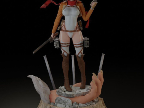 Mikasa Ackerman - Attack on Titan 3D प्रिंट मॉडल