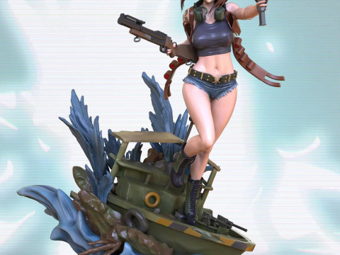 Revy - Black Lagoon 3D Print Model